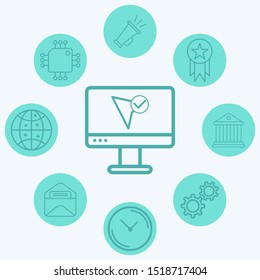 Cursor vector icon sign symbol