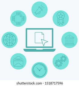 Cursor vector icon sign symbol