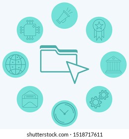 Cursor vector icon sign symbol