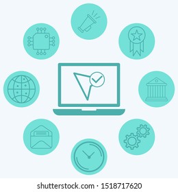 Cursor vector icon sign symbol