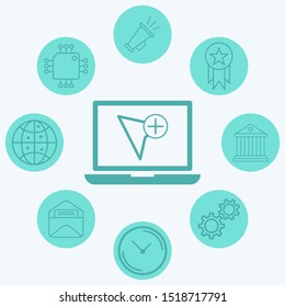 Cursor vector icon sign symbol