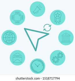 Cursor vector icon sign symbol