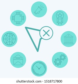 Cursor vector icon sign symbol