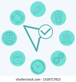 Cursor vector icon sign symbol