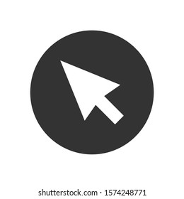 Cursor vector icon, simple sign for web site and mobile app.