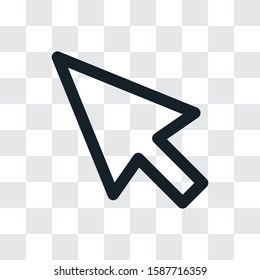 Cursor vector icon, simple sign for web site and mobile app.