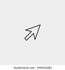 Cursor vector icon for web and design