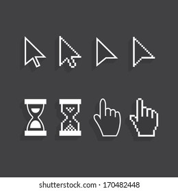 cursors flat icons