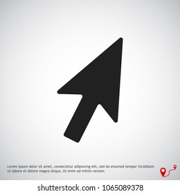 cursors icon, stock vector illustration flat design style