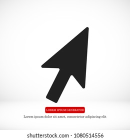 cursors icon, stock vector illustration flat design style