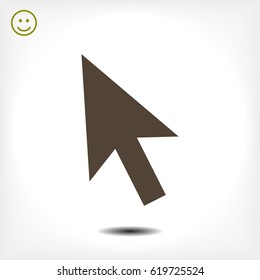 cursors icon, stock vector illustration flat design style