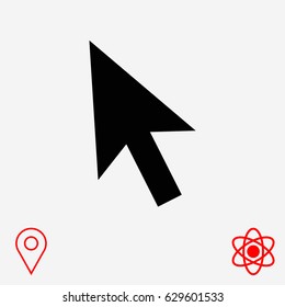 cursors icon, stock vector illustration flat design style