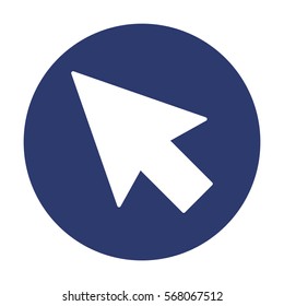 Cursors Icon Vector flat design style