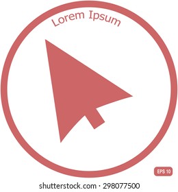cursors icon, vector illustration