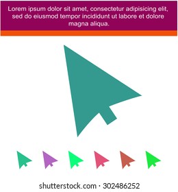 cursors icon, vector illustration