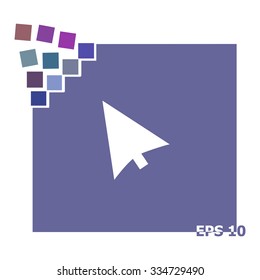 Cursors icon. Vector illustration.