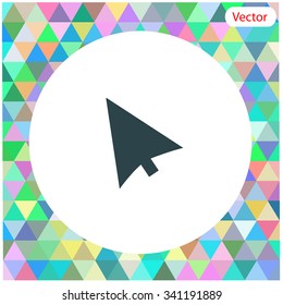 Cursors icon. Vector illustration.