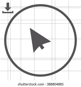 Cursors icon. Vector illustration.