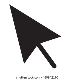 cursors icon, vector illustration. Flat design style 