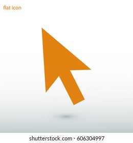 cursors icon, vector illustration. Flat design style