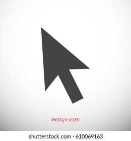 cursors icon, vector illustration. Flat design style