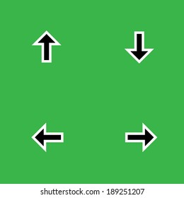 Cursors icons set arrows. Vector Illustration