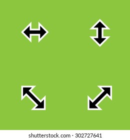 Cursors icons set arrows. Vector Illustration