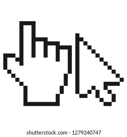 Cursors icons. Vector illustration.