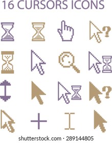 Cursors Isolated Icons Illustrations Vector Stock Vector Royalty Free Shutterstock