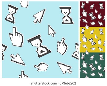 Cursors seamless pattern