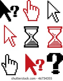 signos de cursores. vector
