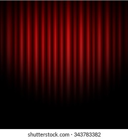 Curtain abstract of red background.vector