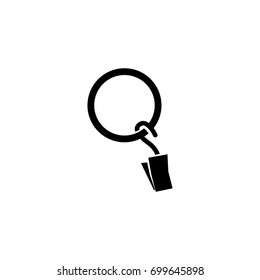 Curtain Clip Ring icon - vector illustration