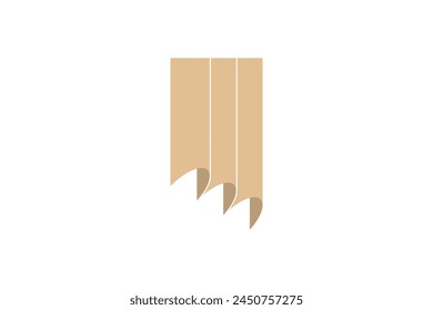 curtain element design for building decoration