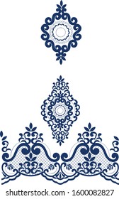 curtain, embroidery and lace pattern