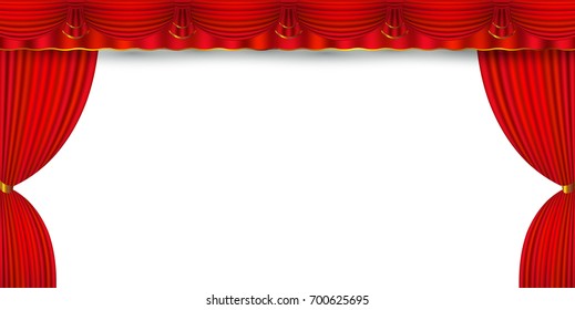 Curtain Event Stage Background Stock Vector (Royalty Free) 700625695 ...