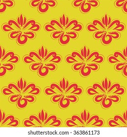 Curtain with floral ornament for your decor