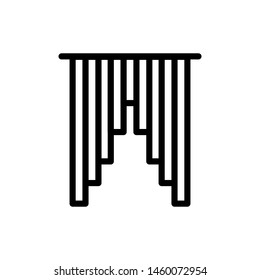 curtain icon flat style design
