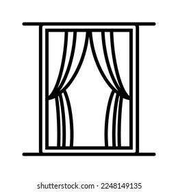 curtain icon flat vecktor trendy popular simple