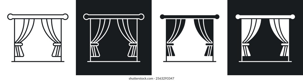 Curtain icon pack for app and website ui designs.