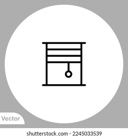 Curtain icon sign vector,Symbol, logo illustration for web and mobile
