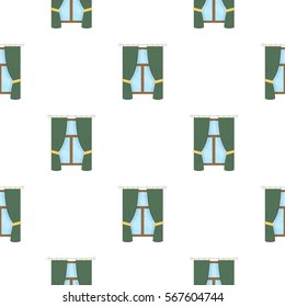 Curtain icon of vector illustration for web and mobile