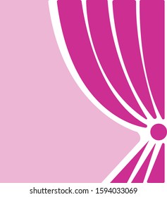 Curtain Icon Vector Logo Template
