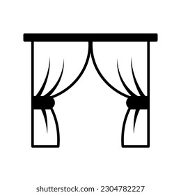 Vector de icono de cortina en el diseño de moda