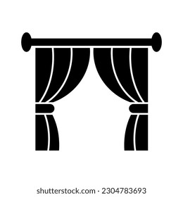 Curtain icon vector on trendy design