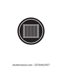 curtain icon vector template illustration logo design