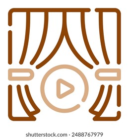 Curtain icon for web, app, infographic, etc