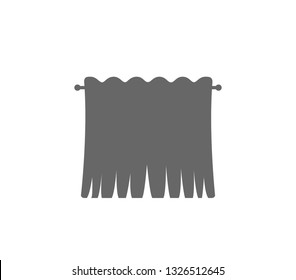 Curtain icon. Window curtain vector illustration. Scene curtain vector. 