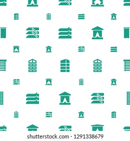 curtain icons pattern seamless white background. Included editable filled blinds, shutter blinds, stage, window shutter, jalousie icons. curtain icons for web and mobile.