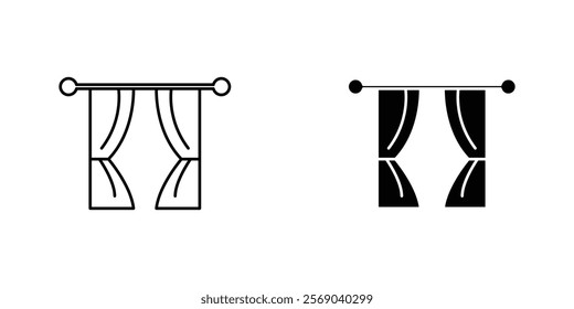 Curtain icons vector graphic pack